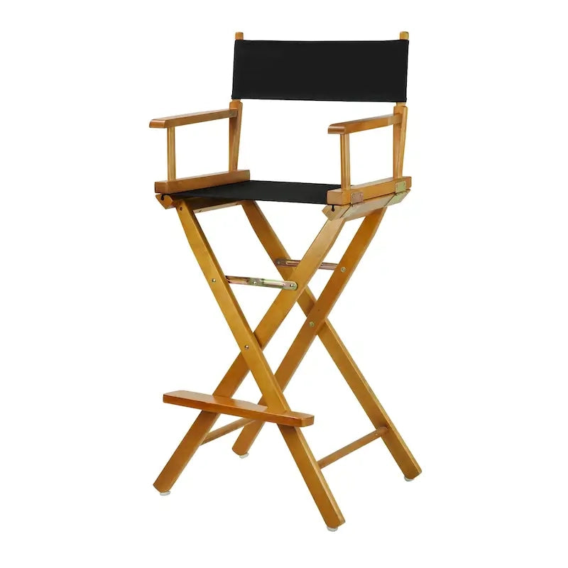 Chaise de réalisateur 76 cm en chêne miel