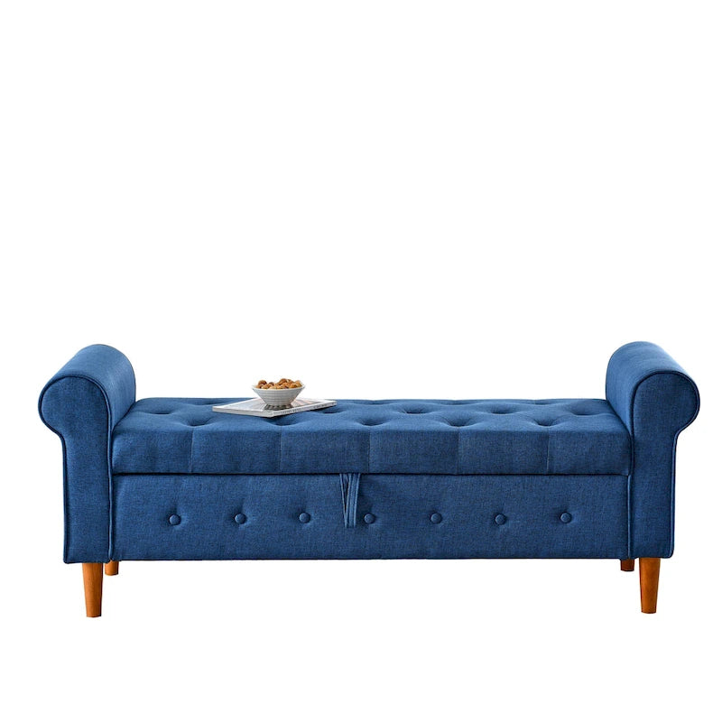 62 Bedroom tufted Button Storage Bench