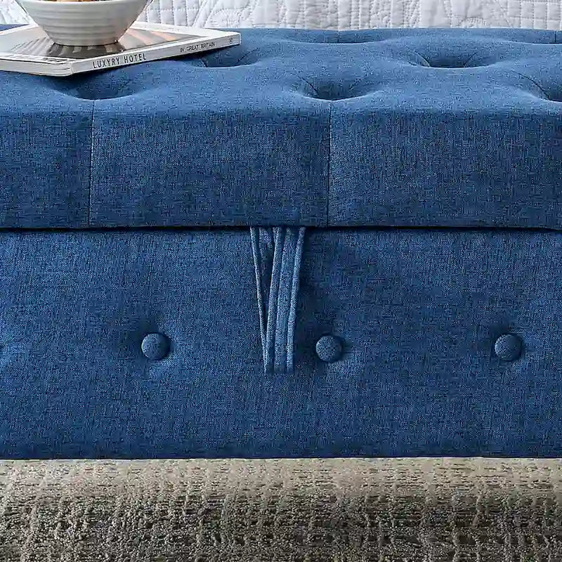 62 Bedroom tufted Button Storage Bench