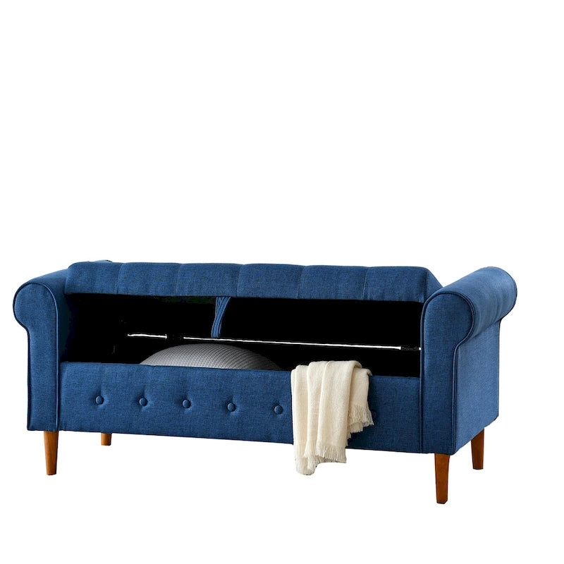 62 Bedroom tufted Button Storage Bench