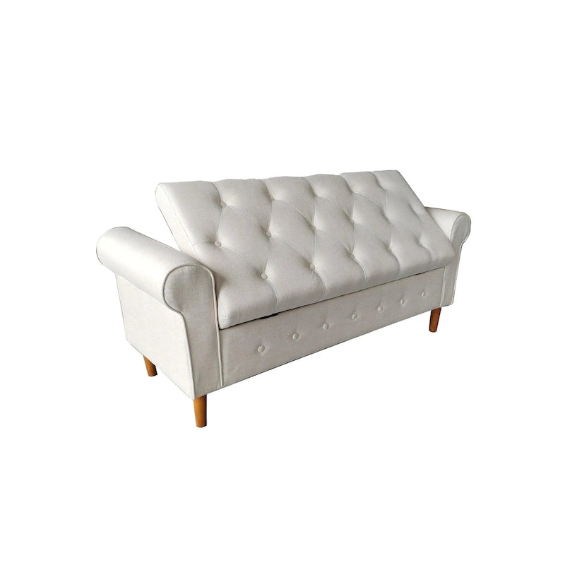 62 Bedroom tufted Button Storage Bench