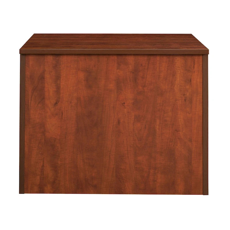 29-Inch Locking Storage Cabinet with Adjustable Shelf Cherry Finish
