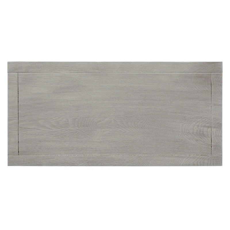 Light Grey Carved Floral 2-Door Storage Cabinet with Adjustable Shelves
